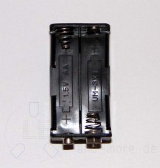 Batteriefach 4 x AA Mignon Kasten Clip Anschluss