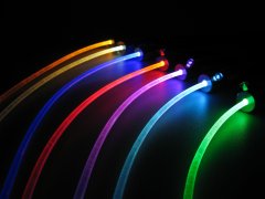 LED Adapter für Lichtwellenleiter Lichtleiter LWL Leuchtfarbe Gelb