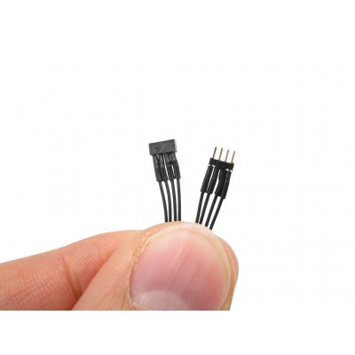 Micro Steckverbinder mit 0,04mm² Litze 1x4pol RM 1,0 Stecker + Buchse verkabelt