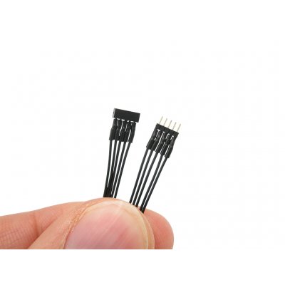 Micro Steckverbinder mit 0,04mm² Litze 1x5pol RM 1,0 Stecker + Buchse verkabelt