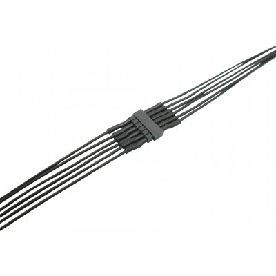 Micro Steckverbinder mit 0,04mm² Litze 1x6pol RM 1,0 Stecker + Buchse verkabelt