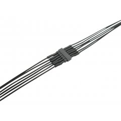 Micro Steckverbinder mit 0,04mm² Litze 1x6pol.