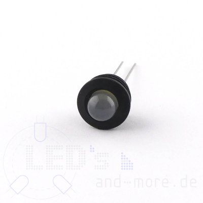 Neopren Fassungen für 5mm LEDs weich schwarz