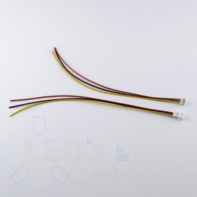 Micro JST Kabel mit Buchse + Stecker, 3-polig RM 2,0mm PH Kupplung
