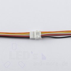 Micro JST Kabel mit Buchse + Stecker, 5-polig RM 2,0mm PH...