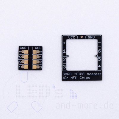 Platine mit 6 Kanal SMD Funktions Chip 12x12x2,8mm Bahnübergang 010