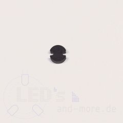 Abstandshalter für 3mm LEDs RM2,54 schwarz 5 mm