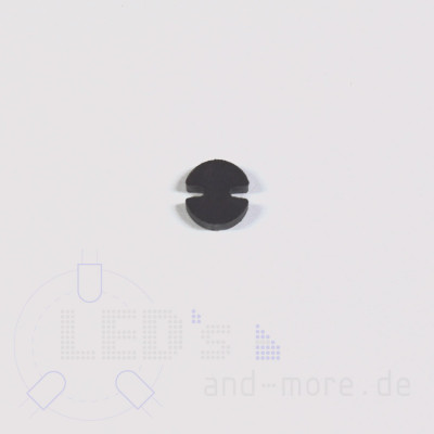 Abstandshalter fr 5mm LEDs RM2,54 schwarz 3 mm