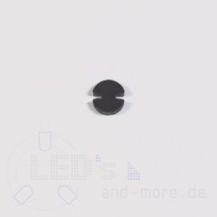 Abstandshalter für 5mm LEDs RM2,54 schwarz 5 mm