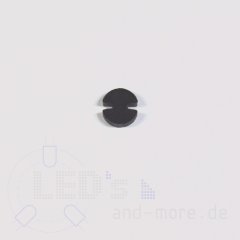 Abstandshalter für 5mm LEDs RM2,54 schwarz 10 mm