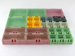 SMD Aufbewahrungsbox Leer Container für Bauelemente Ocker Extra groß