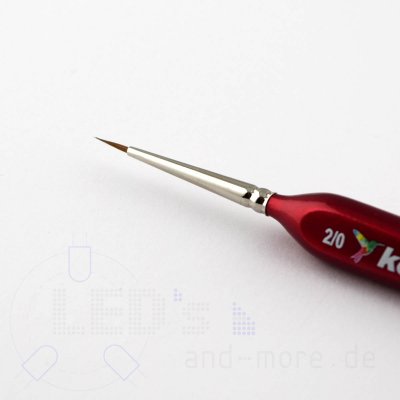 Sehr feine Pinsel fr Modellbau mit Rotmarderhaar Kolibri 2/0 = 1,5 mm