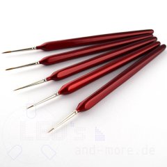 Sehr feine Pinsel für Modellbau mit Rotmarderhaar Kolibri 2/0 = 1,5 mm