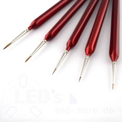 Sehr feine Pinsel für Modellbau mit Rotmarderhaar Kolibri 2/0 = 1,5 mm
