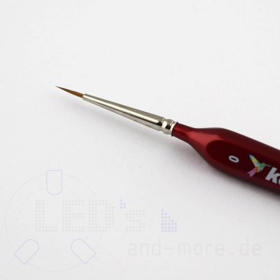 Sehr feine Pinsel fr Modellbau mit Rotmarderhaar Kolibri 0 = 1,7 mm