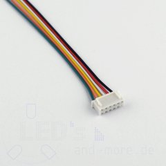 JST XH Stecker RM 2,54mm mit Kabel 6-polig