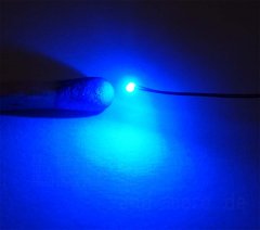 SMD LED mit Anschlussdraht 0201 Blau 25mcd 145°