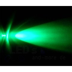 10x 5mm LED ultrahell mit Anschlusskabel 5-15 Volt Grn