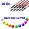 10x 3mm LED ultrahell mit Anschlusskabel 5-15 Volt Warm Weiß