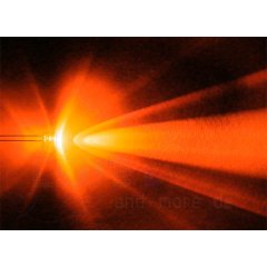 10x 3mm LED ultrahell mit Anschlusskabel 5-15 Volt Orange
