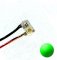 SMD LED mit Anschluss Draht 0402 gelblich Grün 25mcd 120°