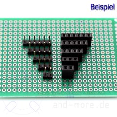 Steckverbinder Federleiste Buchse 2 - 6pol 180G RM 2,54 6-polig