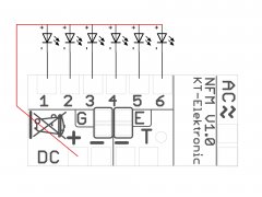 6 Kanal NFM LED Wechselblinker für Moba 10,3x23,4x2,9mm Blinkgeber (1Hz) Muster 881