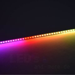 200 Pixel LED-Stripe RGB WS2812 100cm 5V steuerbar extra schmal weiße Platine