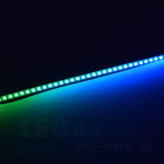200 Pixel LED-Stripe RGB WS2812 100cm 5V steuerbar weiß extra schmal