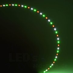 20cm dreifarbiges Flex-Band ultraschmal 39 LEDs 12V Grün...