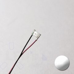 SMD LED mit Anschluss Draht 0603 Weiß 400 mcd 120°