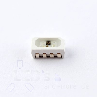 SMD RGB LED WS2812B 4020 Sideview steuerbar integr. Controller 120° 4 Pin