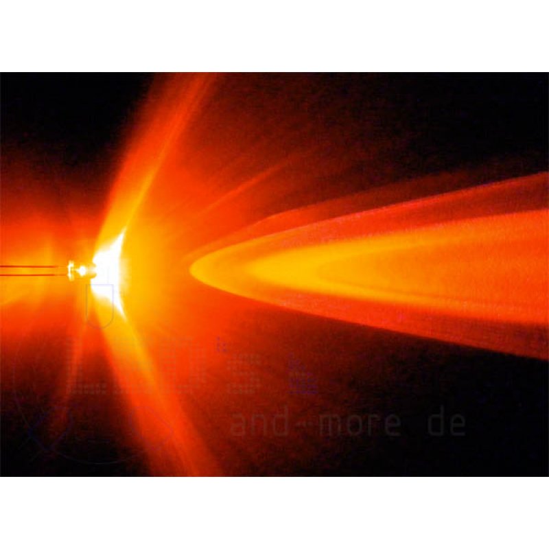 5mm schnelles Blink LED Orange klar 4000 mcd 30° Strobe
