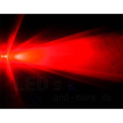5mm schnelles Blink LED Rot klar 4000 mcd 30° Strobe selbstblinkend