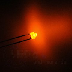 1,8mm Blink LED Orange diffus 150mcd 70°