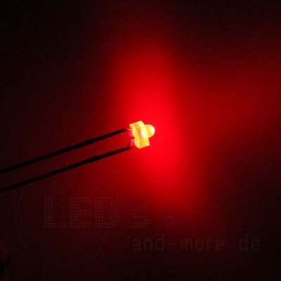 1,8mm Blink LED Rot diffus 100mcd 70°