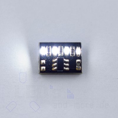 4 Kanal pico Lauflicht Modul fr Moba 10,5x7,3x2,8mm Muster 003 Onboard LED Wei