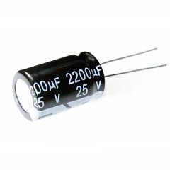 Kondensator ELKO 2200µF 25V radial 13x21mm