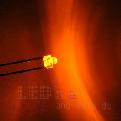 Klares 1,8mm LED Orange 60 mcd Luckylight