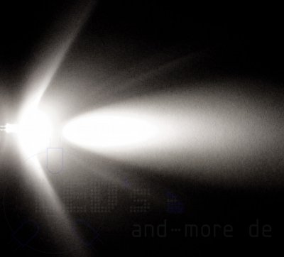 Ultrahelles 5mm LED Neutral Weiß 22.000 mcd 30° 4300K