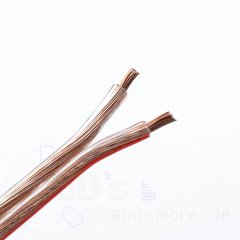 1 Meter Kabel Klar Doppellitze 2x1,5mm² Flexibel...