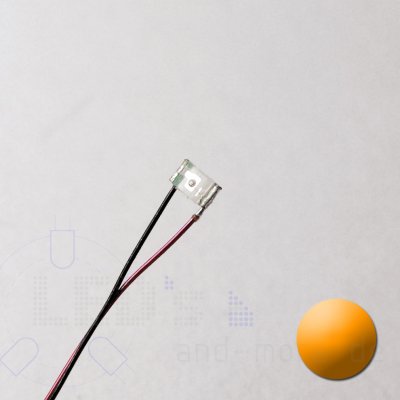 SMD LED mit Anschluss Draht 0603 Orange 70 mcd 120°