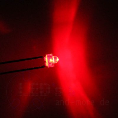 Klares 1,8mm LED Rot 200 mcd 40° Luckylight