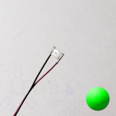 SMD LED mit Anschluss Draht 0603 gelblich Grün 30 mcd 120°