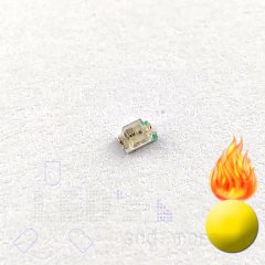 0805 Flacker SMD LED Gelb, 250 mcd, 120° Candle Light