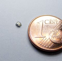 0805 Flacker SMD LED Rot, 250 mcd, 120° Candle Light