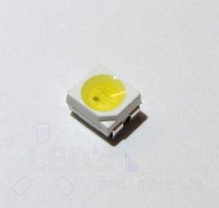Duo SMD LED Warm Weiß / Rot 3528 PLCC4 120°, 330mcd / 220mcd (parallel)