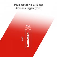 Camelion Mignon Alkaline Plus LR6 / AA, Batterien, 4er Pack