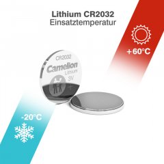 CAMELION 3 Volt Lithium Knopfzelle, Batterie CR2032