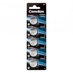 CAMELION 3 Volt Lithium Knopfzelle, Batterie CR2032, 5er...